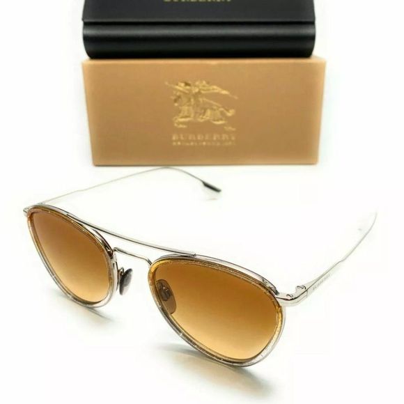 Burberry Women's Yellow and Gold Sunglasses! - Picture 1 of 4